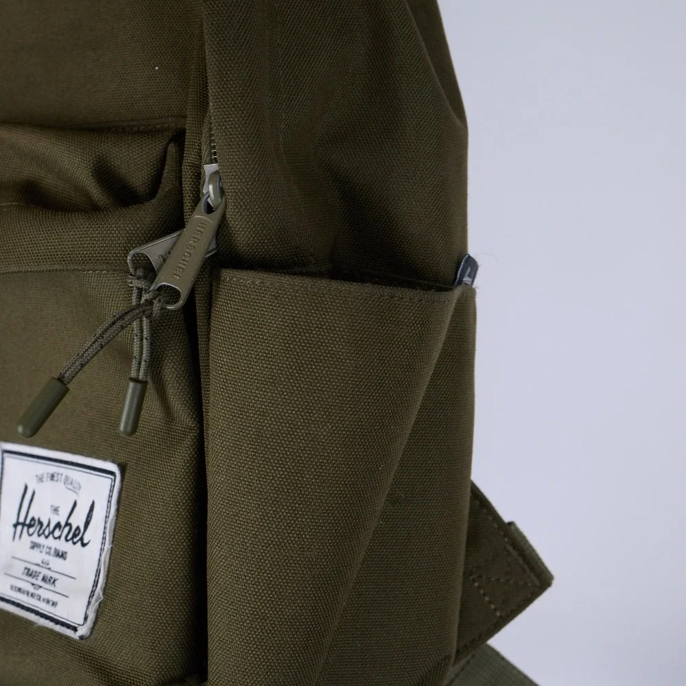 Herschel Supply Co Heritage Backpack Olive Green Canvas Laptop Sleeve Bag